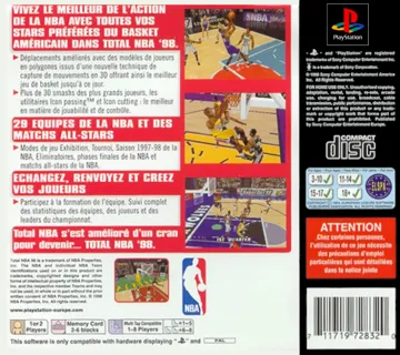 Total NBA 98 (EU) box cover back